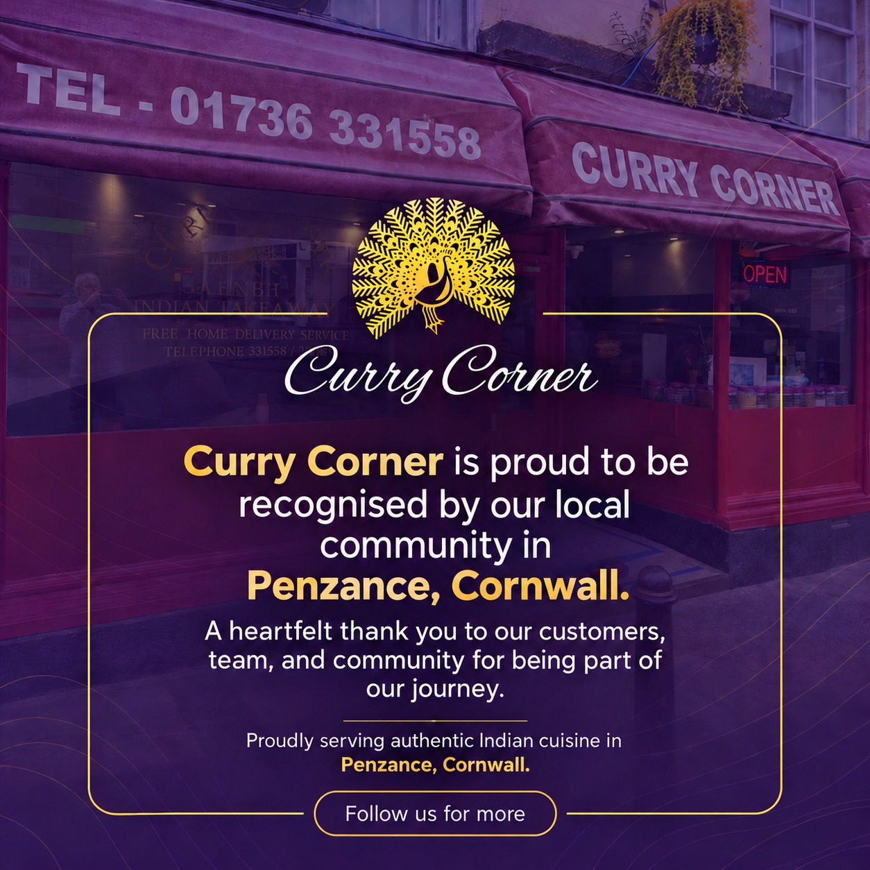 Curry Corner Welcome Image